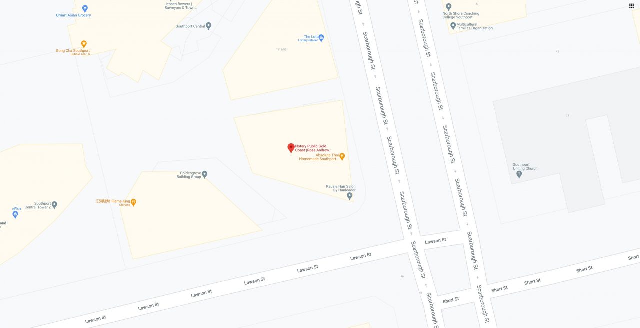 Notary Public Gold Coast Ross Andrew Lee (R) Official